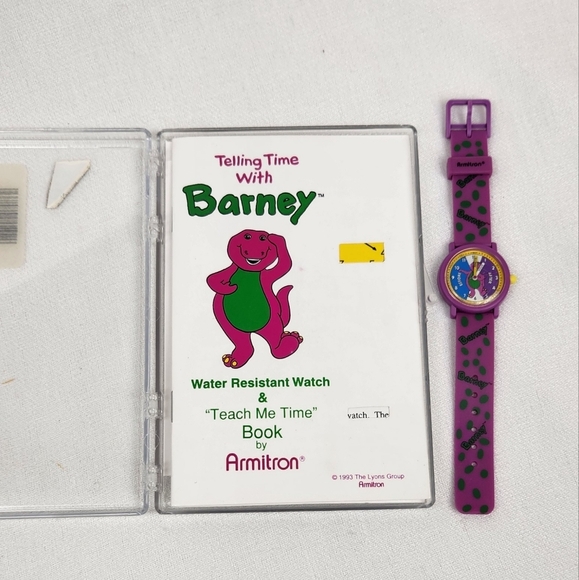 Armitron Other - Vintage Armitron Barney Watch & Teach Me Time Book.